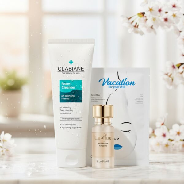Cleanser & Lavijue Wrinkle Care Ampoule 1x15ml & Vacation Mask SET - Image 2