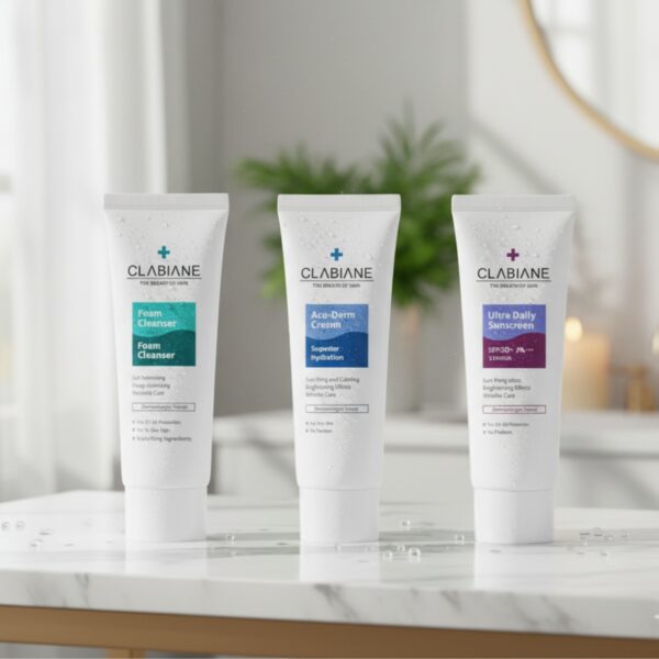 pH Balancing Foam Cleanser & Acu-Derm Cream & Ultra Daily Sunscreen SET - Image 2